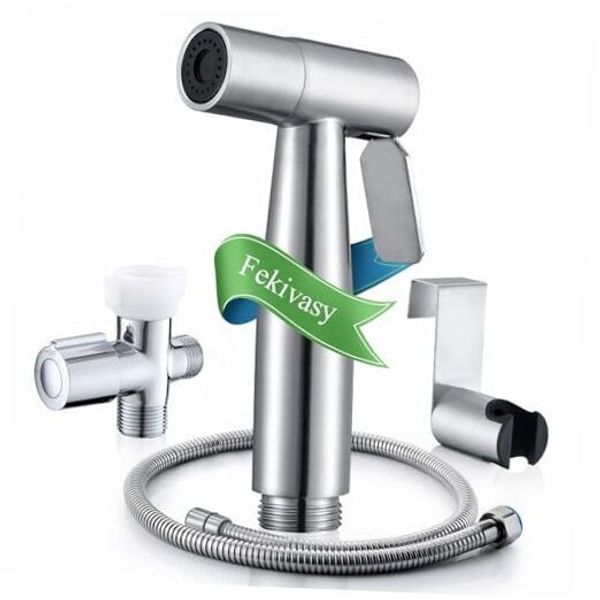 Handheld Bidet Sprayer for Toilet, Muslim Shower Toilet 1 SET Brushed Nickel