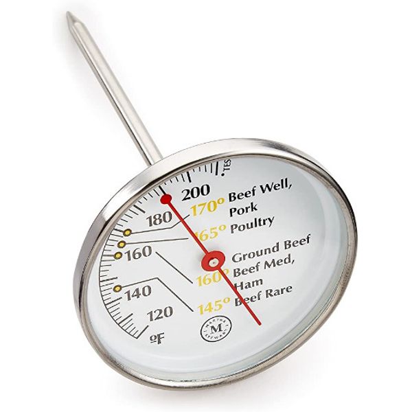 Martha Stewart Meat Thermometer Stainless Steel Oven Safe - NEW