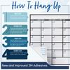 OfficeAid Large Laminated Dry Erase Wall Calendar (Medium (24" 36"))
