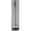 Outdoor Fireplace/Pit Set-36" Poker, Round Ash Rake & Post Made by Blacksmith