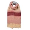 Clayre & Eef Winterschal Damen 37x210 cm Rosa Synthetisch