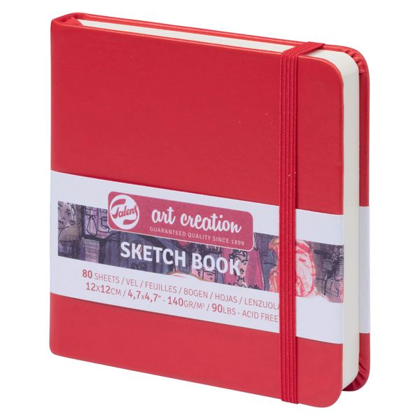 TAC SKETCH BLACK RED 12X12 160G