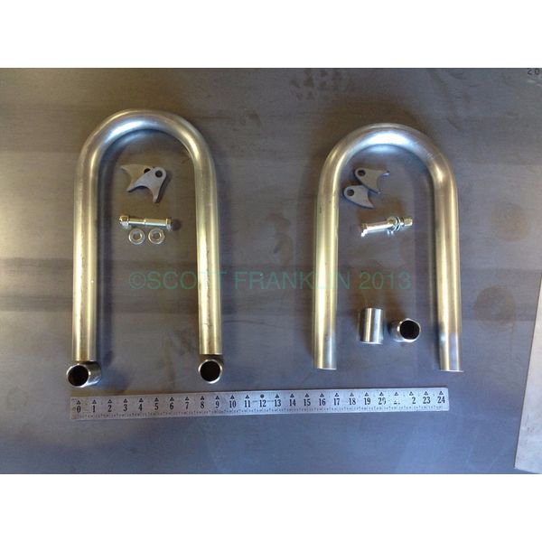 Coilover Hoops Kit Weld On 180° Pair - Laser Cut Shock Tabs Airshocks Coil Over