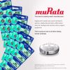 Murata 394 Battery SR936SW 1.55V Silver Oxide Watch Button Cell (5 Batteries)