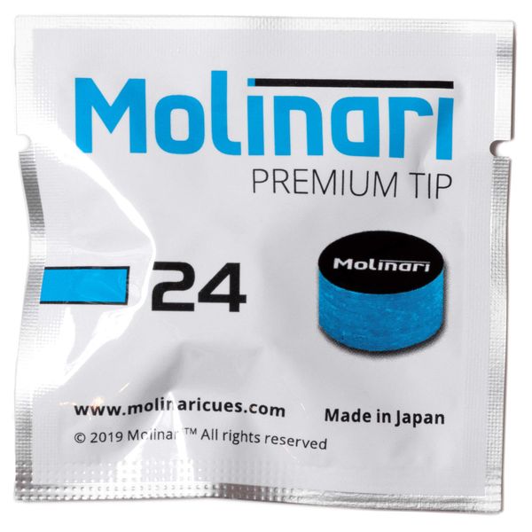 Molinari Premium Pool Billiard CUE TIP - 1 pc - 14 mm (Soft (24))