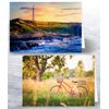 12 x Landscape Folding Greeting Cards with Envelopes. Blank inside for all occasions