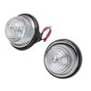 Aramox Mini Tail Lamp Replacement 2PCS Set 72mm Rear Brake Stop Light DC12V (Transparent)