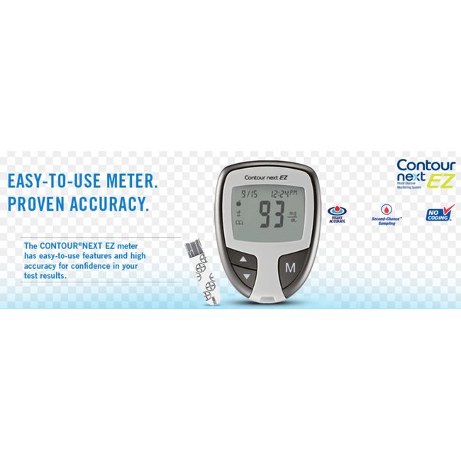 12 x Bayer Contour Next Ez Meter with Manual - Diabetic Monitor (Open Box)