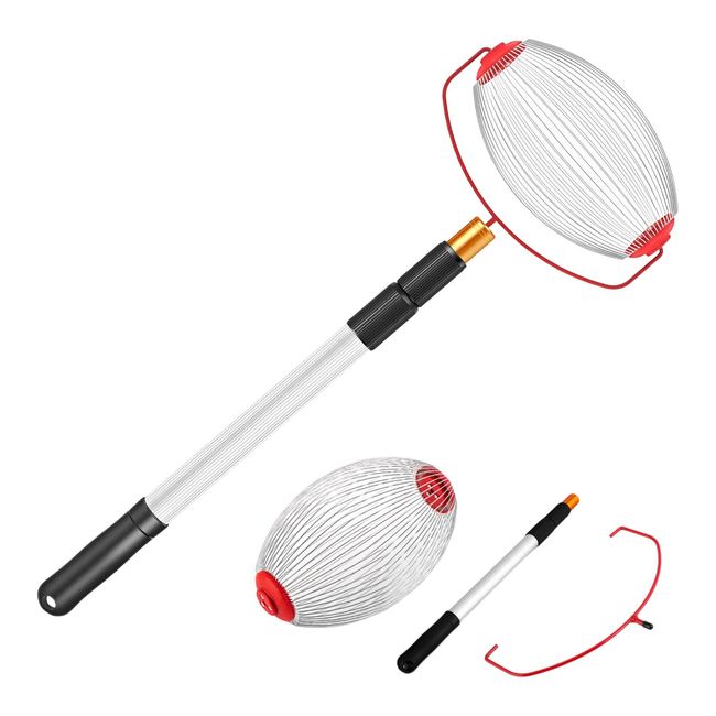 heizi Golf Ball Recoverer Golf Ball Collector Ball Picker Rotatable Retriever Picker (Holds up to 40 pcs)