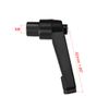 sourcing map M6 Handle Adjustable Clamping Lever Thread Push Button Ratchet Female Threaded Stud 2 Pcs