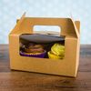 Bakewell's Cake Boxes 10 x Brown Cupcake Boxes 2 Hole Removable Cavity Insert Display Window and Carry Handle