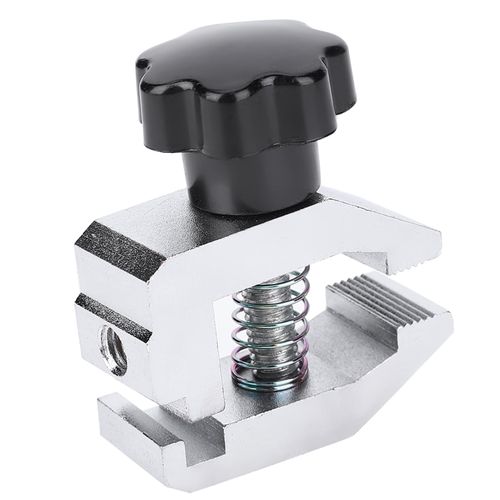 NDNCZDHC SJJ-01 Stainless Steel Jaw Clamp Thrust Tension Meter Clamp Micrometer Fixture 500N