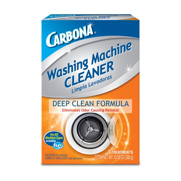 Carbona® Washing Machine Cleaner | Eliminates Odor & Residue | 3 Count, 1 Pack