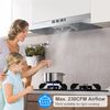 24 inch Stainless Steel Kitchen Under Cabinet RangeHood 280CFM Push Button LED
