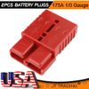 2X 175A Battery Quick Connect Disconnect Cable Plug Winch Jumper Connector Kit