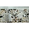 Solid White 88" Round Embroidery Tablecloth Napkin Wedding Bridal Party Events
