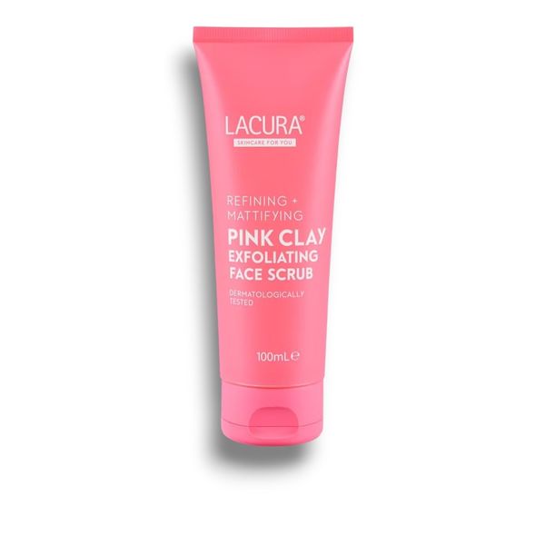 Lācurā - Aldi | Pink Clay - Face Scrub | Refining and Mattifying Exfoliating Formula |100mL