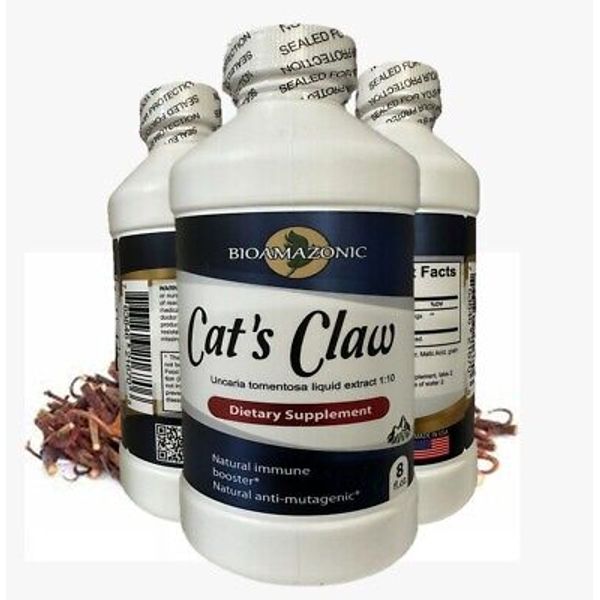 CATS CLAW bark herbal LIQUID EXTRACT  support immune 8oz