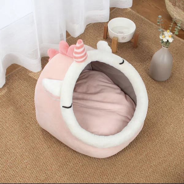 Pink Unicorn Pet Bed Size M