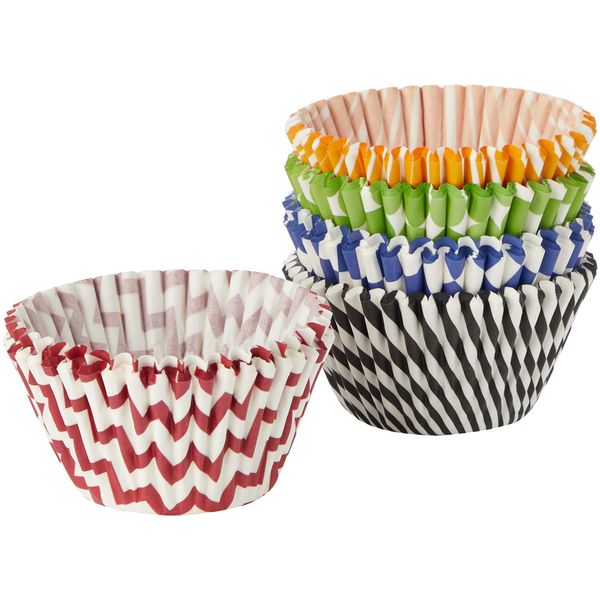 KitchenCraft Sweetly Does It Muffin Cases, Assorted Printed Patterns, Paper, Multi Colour, Pack of 160