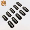 Luce brillare Fixing Pins, Wig Extensions, Top Pulse, Point Pieces, Partial Wig, One-Touch Fixing Hardware, Securing Pins, U-Shaped, 1.3 inches (3.2 cm) (Set of 10))