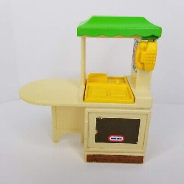 Little Tikes Vintage Dollhouse Kitchen Island Green