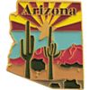 Arizona State Shaped Map Lapel Metal Pin