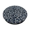 Dark Gray Leopard Cheetah Animal Print PopSockets Swappable PopGrip