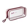 Kept Raymay KPF902R Fujii Pencil Case, Clear Pen Pouch, Red