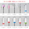 Annhua Nail Bit, Nail Machine Bit, 10 Types, Ceramic Nail Drill Bit, Polishing, Nail Polishing, Nail Bit Set, Grinding Nail, Nail Drill, Gel Nail Off, Professional for Home Salons, Nail Tools