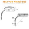Chrome Motorcycle Rear View Mirrors For Harley Davidson Chopper Bobbler Cruiser