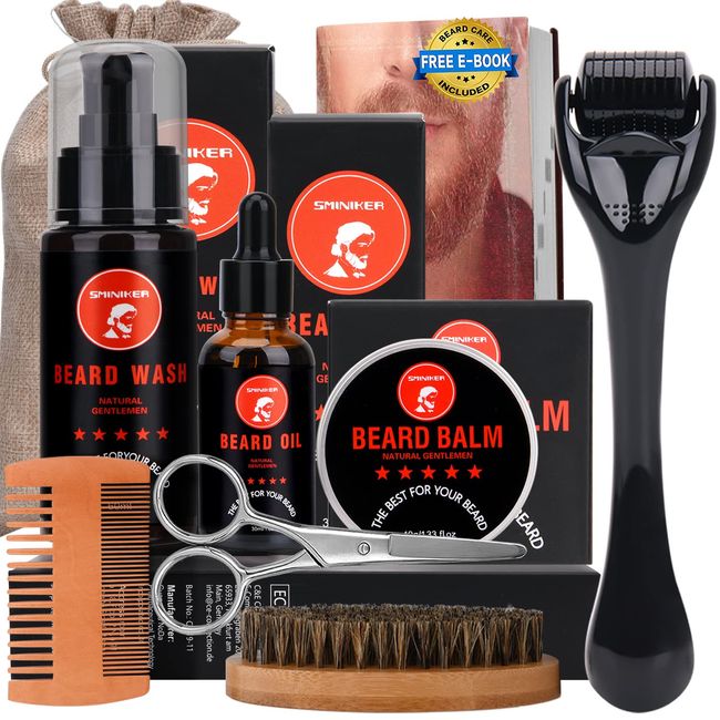 Gifts for Men - Beard Grooming Kit for Men Gift Set with Beard Oil, Be