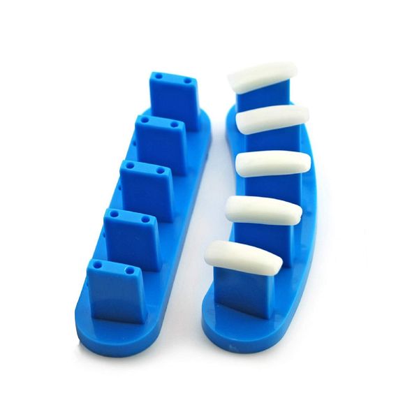 KADS 3pcs/set Plastic Tip Stand for Practice Use Practice Training Nail Art False Tips Display Training Tool