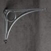 8 Inch Circle Cast Iron Shelf Bracket - Pewter
