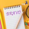 Bravo Rubber Stamp Size 1/2" Tall x 1-1/2" Wide