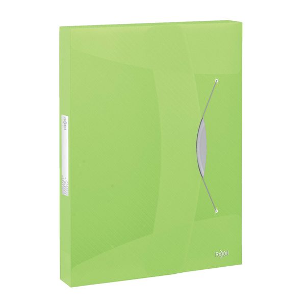 Rexel Choices, 2115671, Translucent Box File, A4, 350 Sheet Capacity, Green