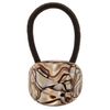 France Luxe Oval Ponytail Holder - Classic - Onyx