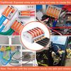FIDECO Electrical Connector Blocks, 60 Pack Wire Connectors, Conductor Wire Clamp Terminal Block with Levers for Solid, Stranded, and Flexible Wire Cables