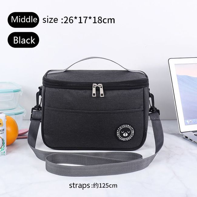 15L Portable Thermal Lunch Bag Food Box Durable Waterproof Office