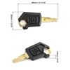 QWORK 5P8500 Keys, 40 Pack Ignition Keys Compatible with Caterpillar Heavy Equipment