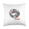 Jumper Cables Throw Pillow