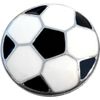 Enamel Soccer Ball Snap Charm (Standard 18mm Size)