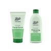Bōots | Facial Scrub & Moisturising Lotion - Cucumber | 150mL+150mL [BUNDLE]