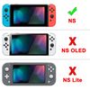 eXtremeRate PlayVital Back Cover for Nintendo Switch Console, Handheld Controller Separable Protector Hard Shell for NS Joycon, Customized Dockable Protective Case for Nintendo Switch - Airforce Blue