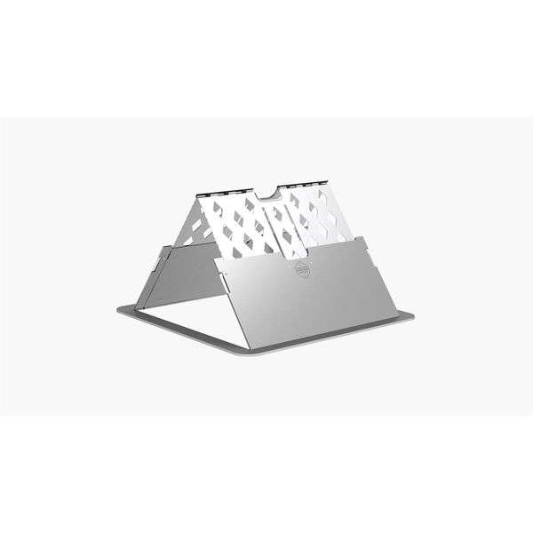Laptop Stand, Tablet Stand, PC Holder, Lightweight, Adjustable Height, Angle, Improves Posture, Relieves Back Pain & Stoops (Silver)