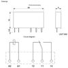 6Pcs Versatile 24V 6A 5-Pin Relay No.2961105 - Safe and Reliable PC Board or Panel-Mounted Solution