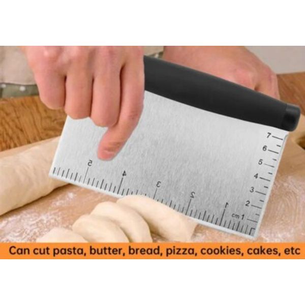Stainless Steel Pastry Tool Pizza Dough Cutter For Baking Plastic Handle Bread