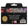 Transformers 40th Anniversary 24k Gold Plated Coin