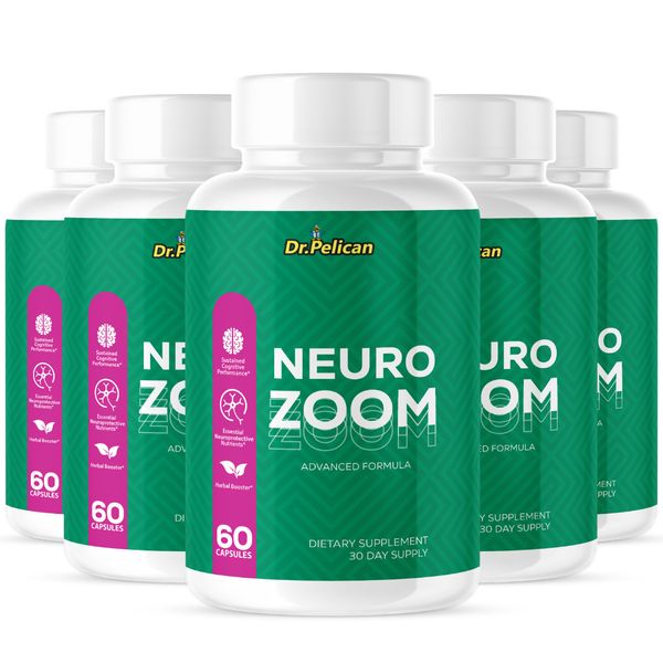 Neuro Zoom- Brain Support- 5 Bottles- 300 Capsules