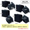 ZERONOWA Pipe End Cap Square Cap Protective Cover Insert Cap Chair Leg Square (25mm)